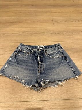 Agolde Vintage Wash Distressed Denim Cutoff Shorts